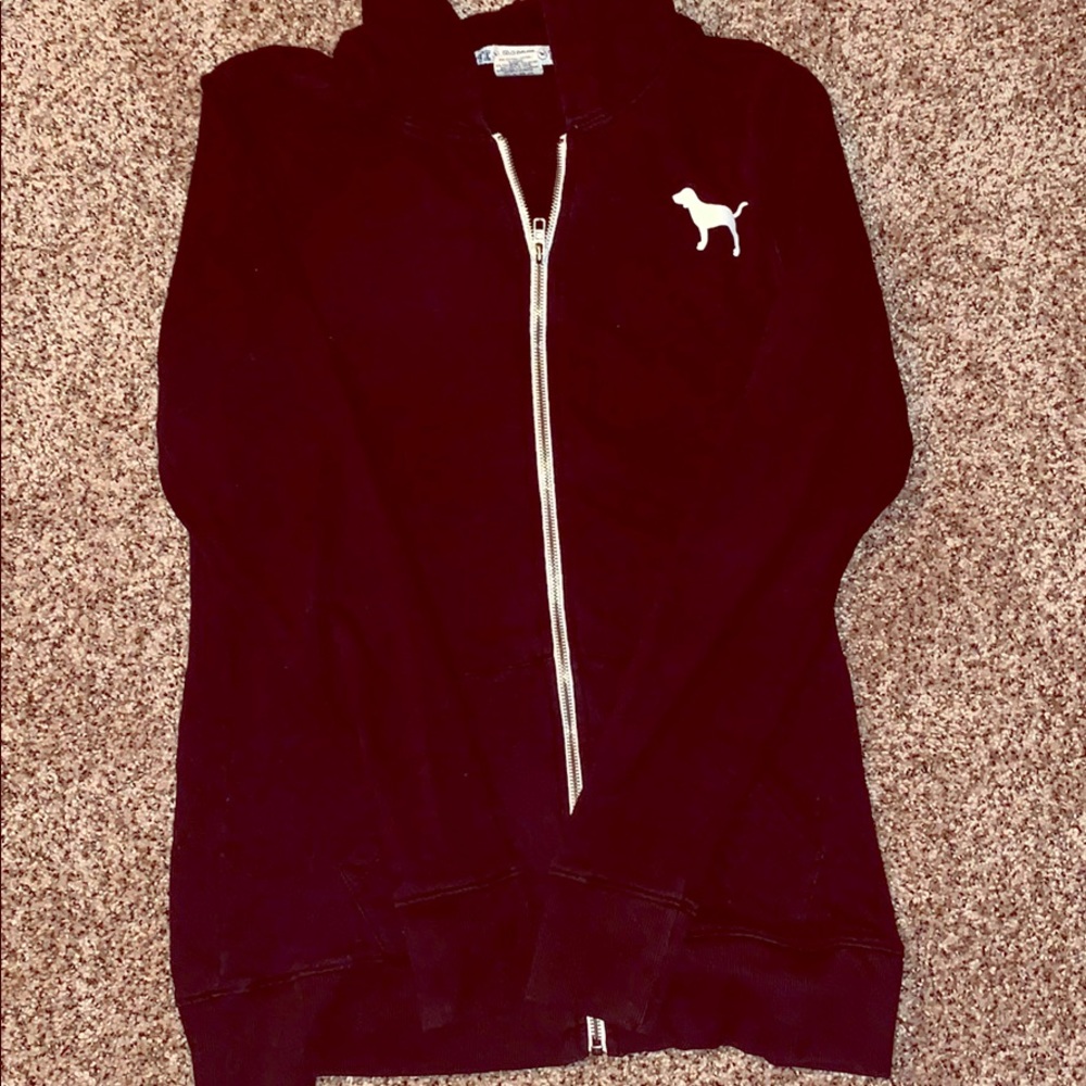 VS Pink zip up sweatshirt